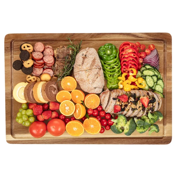 18" x 12" Large Acacia Cutting Boards for Kitchen,